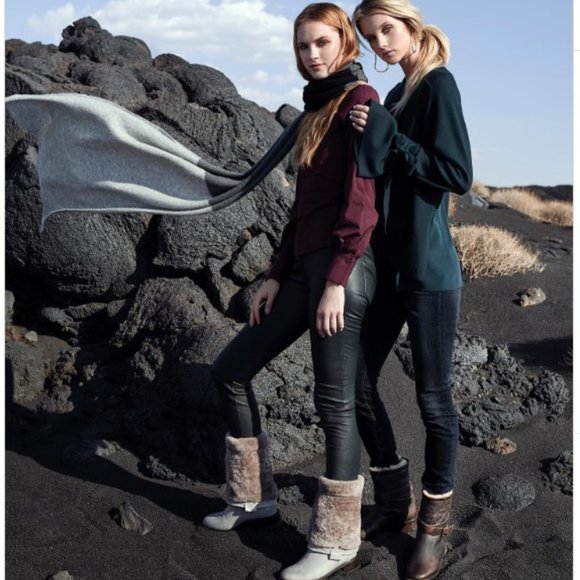 𝐑𝐎𝐒𝐒 ✳ 𝐒𝐍𝐎𝐖 100% Cashmere Inverno Wrap - NEW!!! - Picture 9 of 12